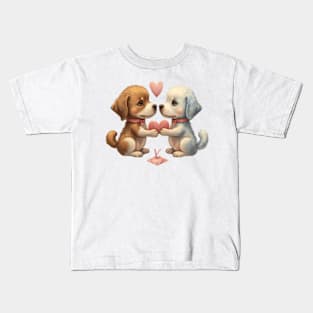 Dog valentin Kids T-Shirt